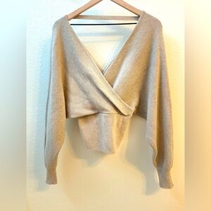 Love Tree ~ Deep V neck & back sweater